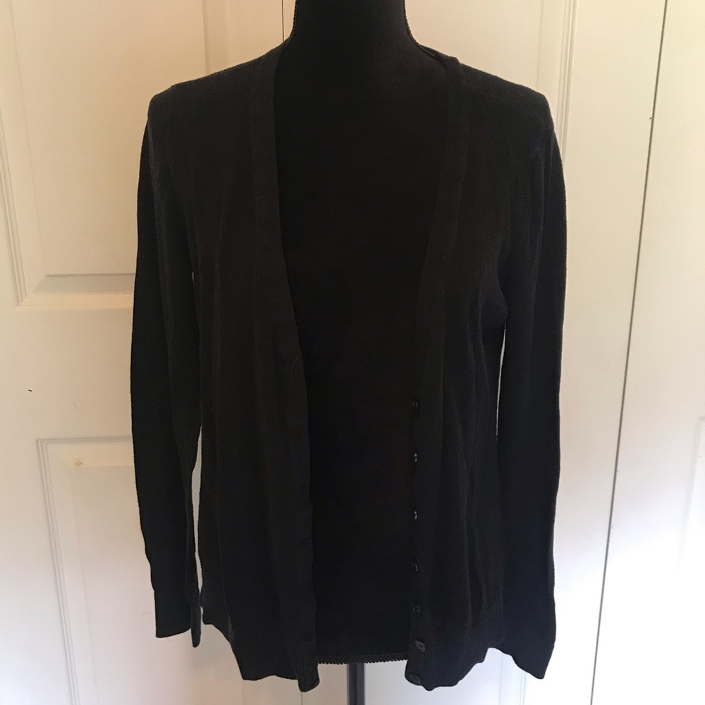 Women's Large Forever 21 Simple Black Cardigan